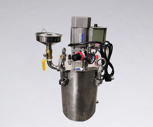 不銹鋼電動攪拌壓力桶+漏斗